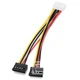 Кабель питания Ewell Molex на два Sata, 20 см (EW781) - изображение 2