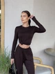 Жіночий прогулянковий костюм із віскози (джемпер + брюки) Uaclothes 44-46 Коричневий (like34567-149801357) - зображення 3