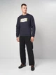 Свитшот на флисе мужской Jack & Jones 12278616 M Sky Captain (5715726976519) - изображение 3