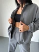 Спортивный костюм из плотного двустороннего флиса 42-44 графит - изображение 3