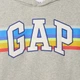 Подростковые худи для девочки GAP 491458446 140 см Серое (1159843373) - изображение 3