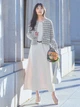 Кардиган женский Uniqlo 107786165 M Черный с молочным (1159842971) - изображение 16