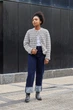 Кардиган женский Uniqlo 107786165 M Черный с молочным (1159842971) - изображение 17