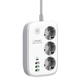 Мережевий фильтр с Wi-Fi LDNIO 3 розетки 3USB/Type-C PD 2метри SEW3452 (SEW3452) - зображення 1