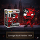Фигурка Фанко Поп Марвел Карнаж Черная Пантера Funko Pop Carnage Black Panther Marvel 10 см #1434 - изображение 1