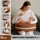 Премиум-Подушка 6 в 1 для кормления младенцев (коричневая) - изображение 2