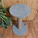 Кошачья когтеточка столбик с полочкой для кошки котят 64см серая - изображение 7