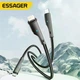 Універсальний кабель Essager 3в1 (USB - Lightning + Micro USB + Type-C, 1.2м, 3A) для заряджання смартфонів та гаджетів - зображення 1