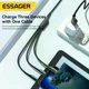 Універсальний кабель Essager 3в1 (USB - Lightning + Micro USB + Type-C, 1.2м, 3A) для заряджання смартфонів та гаджетів - зображення 5