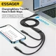 Універсальний кабель Essager 3в1 (USB - Lightning + Micro USB + Type-C, 1.2м, 3A) для заряджання смартфонів та гаджетів - зображення 7