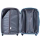 Средний дорожный пластиковый чемодан WINGS K310 2zip M голубой silver blue - изображение 2