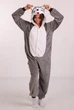 Женская кигуруми пижама взрослая и подростковая Kigurumi Собака Пес Хаски Серый XL 175-185 см (1068) - изображение 1