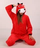 Жіноча кігурумі піжама доросла та підліткова Kigurumi Червоний Бик Red Bull S 145-155 см. (1071) - зображення 5