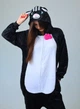 Женская кигуруми пижама взрослая и подростковая Пижама Kigurumi Котик на змейке Черный XL 175-185 см. (1074) - изображение 3