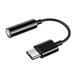 Перехідник адаптер кабельний Type-C to Audio Aux 3.5mm Black - изображение 1