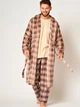 Халат мужской из велсофта теплый больших размеров Key Night&Day MGL 402 B25 XL/2XL Бежевый (5904765677550) - изображение 3