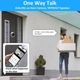 Широкоугольный мини-цифровой глазок REHENTINT RH-PD10 с Wi-Fi, ИК-датчиком, PIR-датчиком, дверным звонком, Alexa, Google Tuya Smart 3MP 140° Black - изображение 5