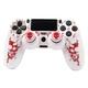 Защитный силиконовый чехол Devil (White/Red) для геймпада Sony DualShock (PS4) + накладки на стики - изображение 1