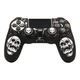Защитный силиконовый чехол Scull (Black/White) для геймпада Sony DualShock (PS4) + накладки на стики - изображение 1