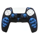 Защитный силиконовый чехол Scull (Black/Blue) для геймпада Sony DualSense PS5 + накладки на стики - изображение 1