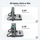 Настольная вертикальная подставка для ноутбука Ugreen LP258 Vertical Laptop Stand Gray (UGR-20471) - изображение 10