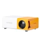 Мини-проектор LED портативный с динамиком projector домашний видеопроектор мультимедийный Full Hd для офиса школы и дома Белый с желтым - изображение 9