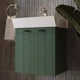 Тумба подвесная Devit Flow изумруд матовый c умывальником 49 см 484050E - изображение 5