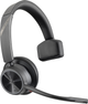 Zestaw słuchawkowy Bluetooth HP Poly Voyager 4310-M Microsoft Teams Certified USB-C Headset +BT700 dongle +Charging Stand (77Y97AA) - obraz 2
