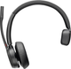 Zestaw słuchawkowy Bluetooth HP Poly Voyager 4310-M Microsoft Teams Certified USB-C Headset +BT700 dongle +Charging Stand (77Y97AA) - obraz 4