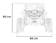 Електричний автомобіль для дітей UTV X3 Off-Road Синій (5903864940770) - зображення 18