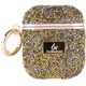 TPU чехол Bling World Rock Diamond для наушников AirPods 1/2 Золотой - изображение 1