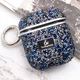 TPU чехол Bling World Rock Diamond для наушников AirPods 1/2 Синий - изображение 6