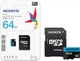 Карта памяти A-DATA Premier microSDXC 64Gb Class 10 UHS-1 A1 + SD адаптер (AUSDX64GUICL10A1-RA1) - изображение 5