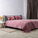 Покрывало на кровать VELOUR евро 240х220 см Ромб круглый однотонный Розовый - изображение 4