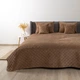 Покрывало на кровать VELOUR King Size 260х240 см Ромб круглый однотонный Капучино - изображение 1