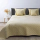 Покрывало на кровать VELOUR King Size 260х240 см Ромб круглый однотонный Бежевый - изображение 1