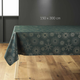 Скатертина Douceur d'intérieur Pampille з золотим візерунком темно-зелена 150 x 300 см (3574387231885) - зображення 2