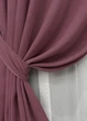 Комплект штор VR-Textil Микровелюр Petek 100х270 2шт и Тюль 400х270 1490ш-1153т Пурпурный с белым 71-034/2 - изображение 4