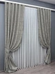 Комплект готовых штор VR-Textil Жаккард Sultan XO № 1125ш Серый 100х295 см 2 шт (31-920) - изображение 3