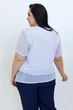 Туніка шифонова з трикотажною підкладкою All Posa 5XL Білий (ap2211#14130) - изображение 2