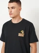 Футболка хлопковая длинная мужская Converse CVM53T04 XL Black (0198820070867) - изображение 4