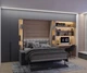 Шкаф-Кровать-Диван Smartmebel SOUL-160 Гикори Рокфорд Светлый 160х200 см (N-43) - изображение 7
