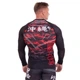Костюм компрессионный мужской рашгард лонгслив и штаны VNM OKINAWA 9504-9604 2XL Черный-красный - изображение 4