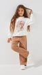 Свитшот с принтом для девочки First Kids M-197 116 см Молочный shop (2000999198779) - изображение 1