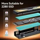 Охлаждающий радиатор для SSD JEYI M.2 2280 SSD Heatsink with Cooling Eyes for Gaming PC/PS5/PCIE M.2 Slot - изображение 6