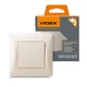 Переключатель Videx BINERA 1кл промежуточный кремовый (VF-BNSW1I-CR) - изображение 4
