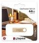 Флеш-накопичувач Kingston DT SE9 G3 64 ГБ USB 3.2 золотий - изображение 5