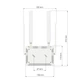 WiFi маршрутизатор с модемом LTE Keenetic Runner 4G KN-2211 White Grey N300 2.4 ГГц 4xEthernet SIM слот 4G LTE беспроводной роутер - изображение 7