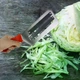 Нож для шинковки капусты 2 лезвия, эргономичная ручка - изображение 4