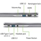 Acer Ноутбук Chromebook Spin CP314-2HN 14" WUXGA IPS Touch, Intel i3-N305, 8GB, F256GB, UMA, ChromeOS, серебристый - изображение 2